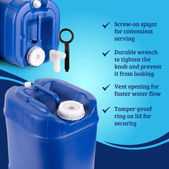 60-Gallon Stackable Water Container Essentials Kit